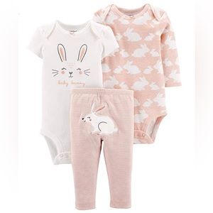 NWT Baby Girl Easter Outfit 3-Piece Set